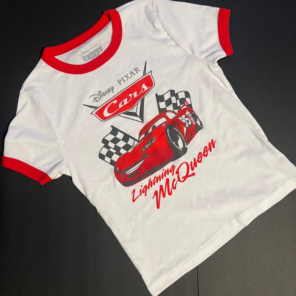 Disney Red and White Cars T-Shirt